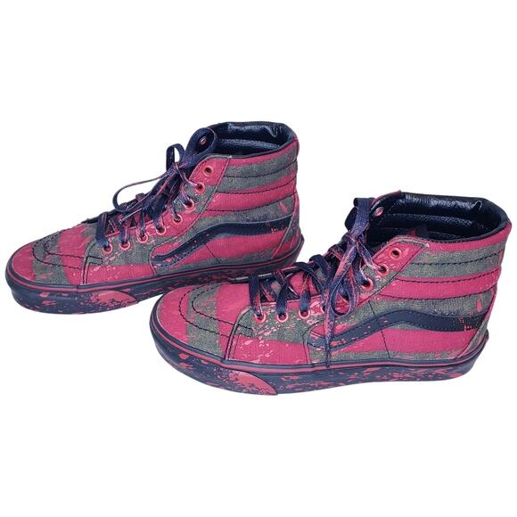 VANS A Nightmare on Elm Street Unisex Hi-Top Sneakers Size Men's 7/Women's 8.5 - Picture 1 of 15